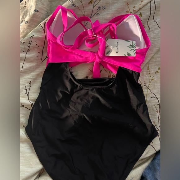 Eomenie Women's One Piece Swimsuits Tummy Control Cutout High Waisted Bathing - Picture 4 of 5